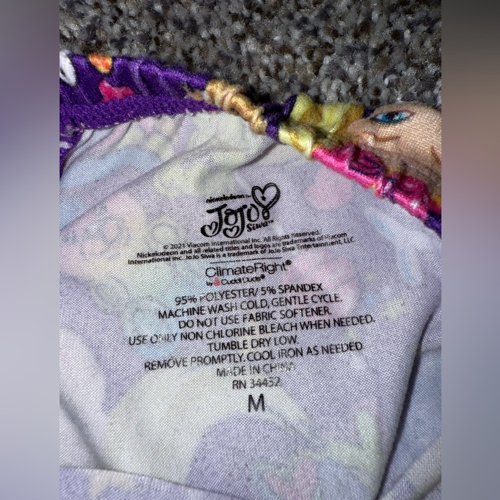 Jojo Siwa jammies from climate right by cuddl duds - Picture 3 of 8